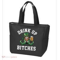 Drink Up Bitches Funny Leprechaun St Patrick's Day Tote Bag thumb 3