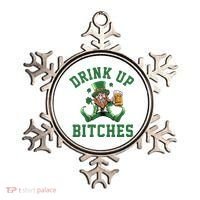 Drink Up Bitches Funny Leprechaun St Patrick's Day Ornament thumb 0