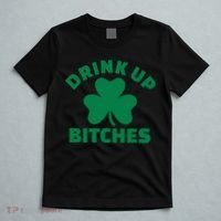 Drink Up Bitches With Shamrock, St Patrick's Day T-Shirt thumb 5