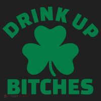 Drink Up Bitches With Shamrock, St Patrick's Day Hat thumb 2