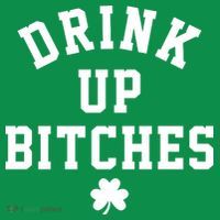 Drink Up Bitches Funny St Patrick's Day Party Coaster thumb 2