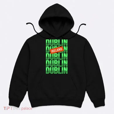 Dublin Ireland Typography Hoodie