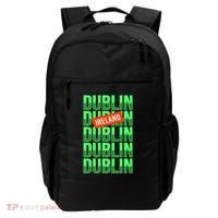 Dublin Ireland Typography Backpack thumb 0