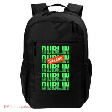 Dublin Ireland Typography Backpack