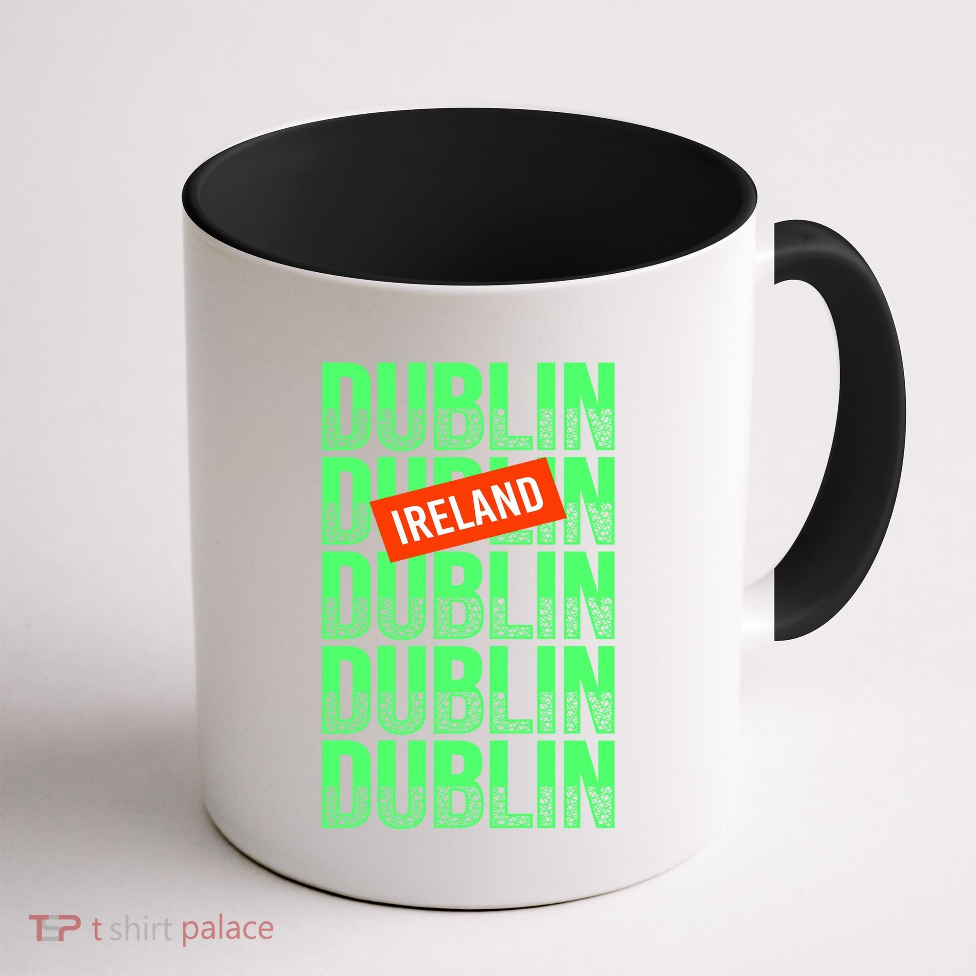 Dublin Ireland Typography Coffee Mug