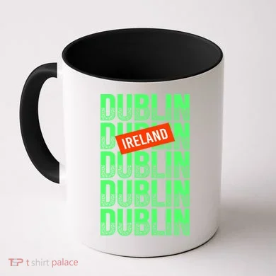 Dublin Ireland Typography Coffee Mug