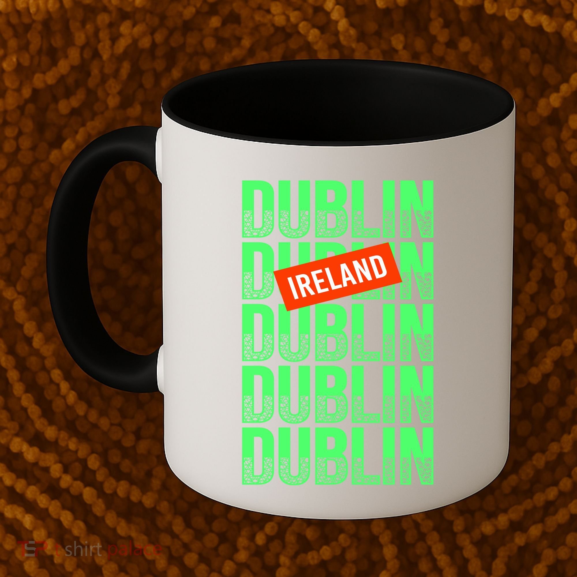 Dublin Ireland Typography Coffee Mug