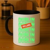 Dublin Ireland Typography Coffee Mug thumb 4