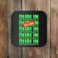 Dublin Ireland Typography Coaster thumb 0