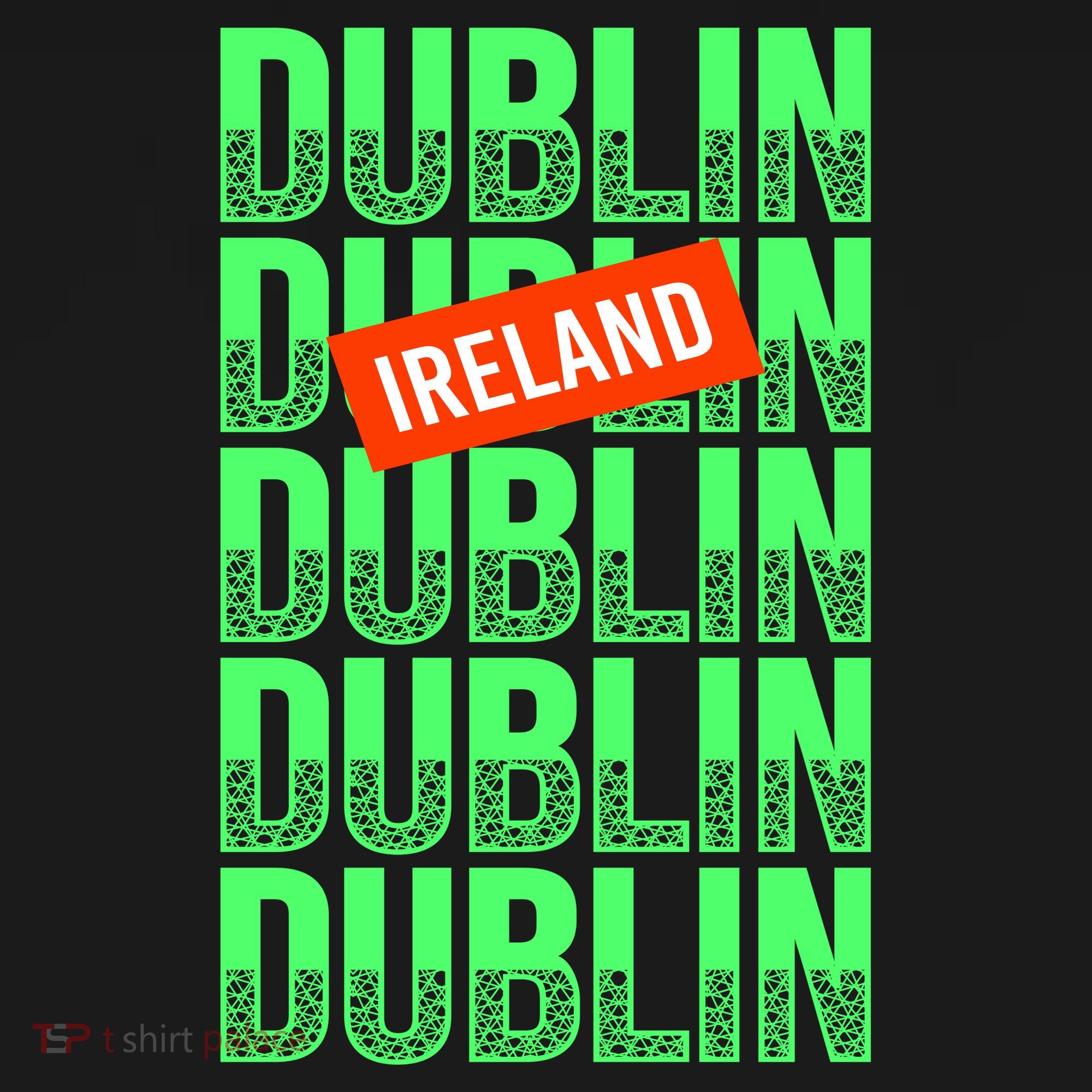 Dublin Ireland Typography Pajama Set