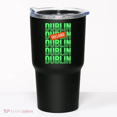 Dublin Ireland Typography Tumbler