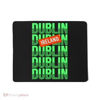 Dublin Ireland Typography Mousepad