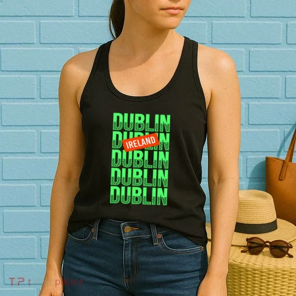 Dublin Ireland Typography Women's Tank Top