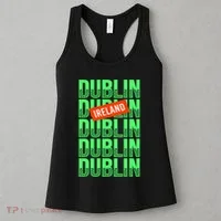 Dublin Ireland Typography Women's Tank Top thumb 3