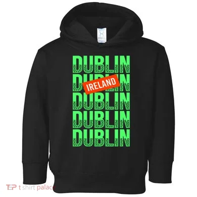 Dublin Ireland Typography Toddler Hoodie