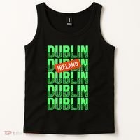 Dublin Ireland Typography Tank Top thumb 2