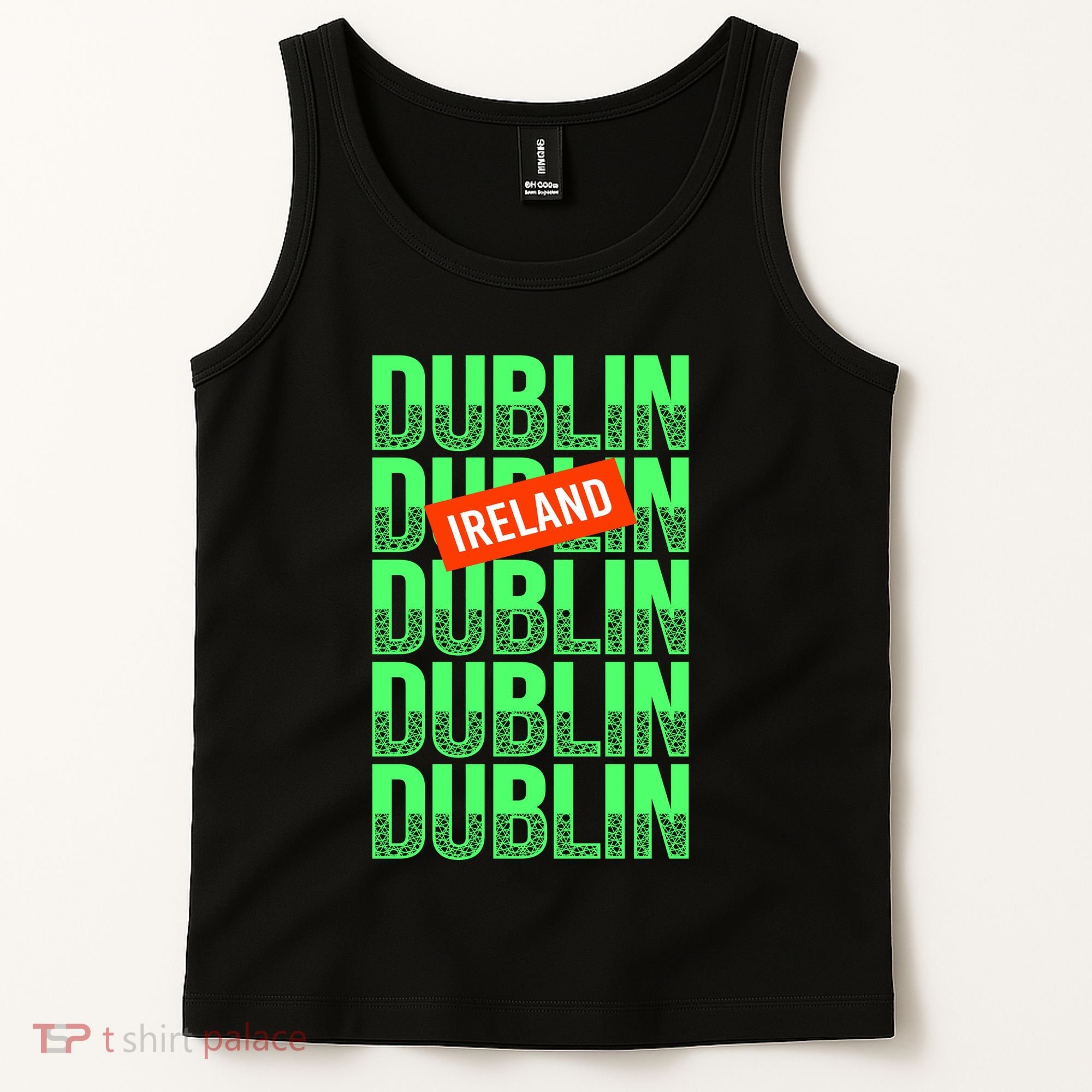 Dublin Ireland Typography Tank Top