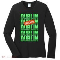 Dublin Ireland Typography Women's Long Sleeve Shirt thumb 0