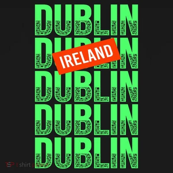 Dublin Ireland Typography Women's Long Sleeve Shirt