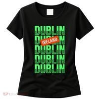 Dublin Ireland Typography Women's T-Shirt thumb 0