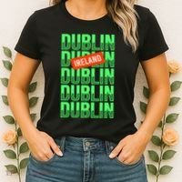 Dublin Ireland Typography Women's T-Shirt thumb 2