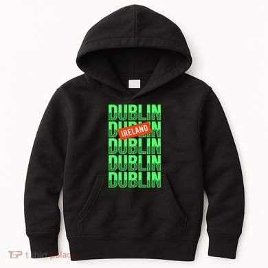 Dublin Ireland Typography Kids Hoodie