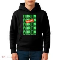Dublin Ireland Typography Kids Hoodie thumb 4