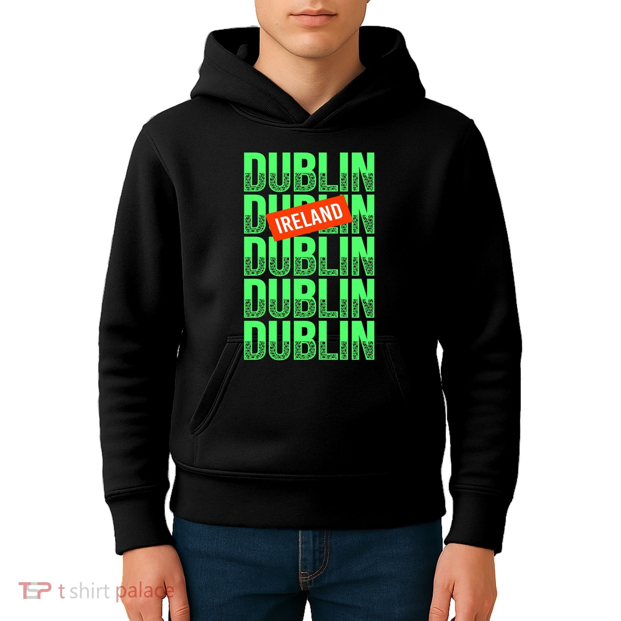 Dublin Ireland Typography Kids Hoodie