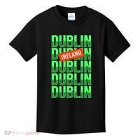 Dublin Ireland Typography Kids T-Shirt thumb 0