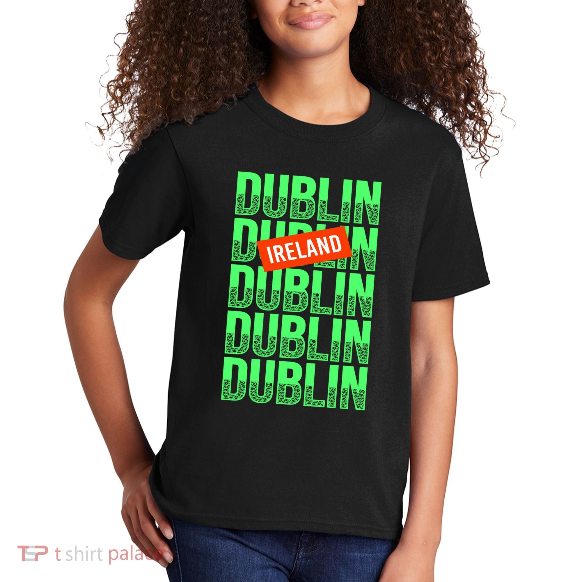 Dublin Ireland Typography Kids T-Shirt