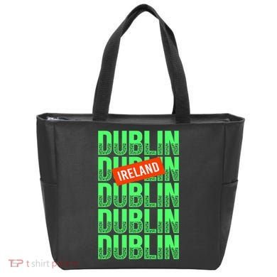 Dublin Ireland Typography Tote Bag