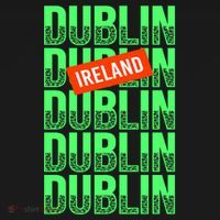 Dublin Ireland Typography Tote Bag thumb 4