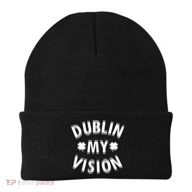 Dublin My Vision Drunk Clover St. Patrick's Day Drinking Beanie