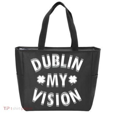 Dublin My Vision Drunk Clover St. Patrick's Day Drinking Bag