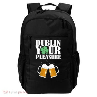 Dublin Your Pleasure Irish Beer Clover Backpack