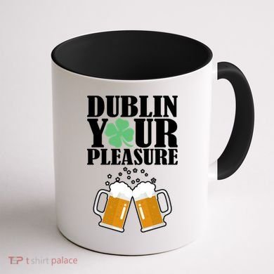 Dublin Your Pleasure Irish Beer Clover Coffee Mug back