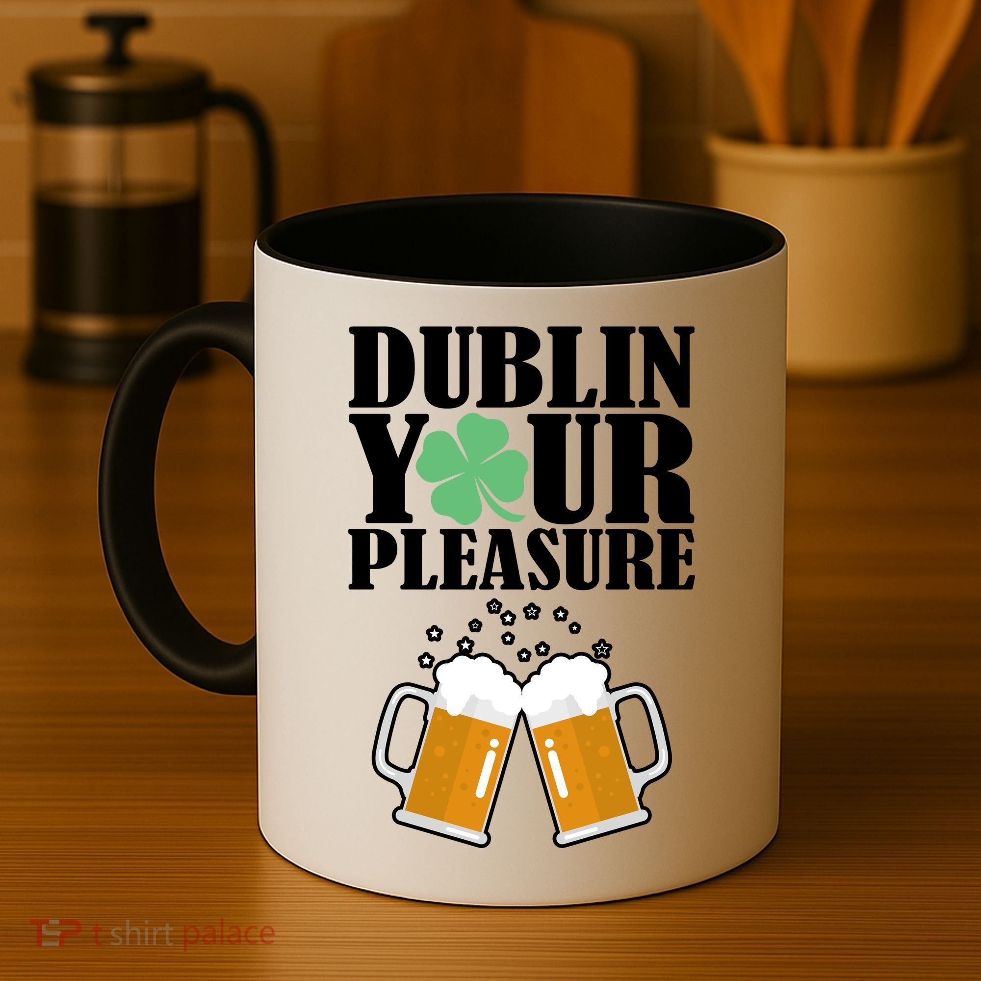 Dublin Your Pleasure Irish Beer Clover Coffee Mug