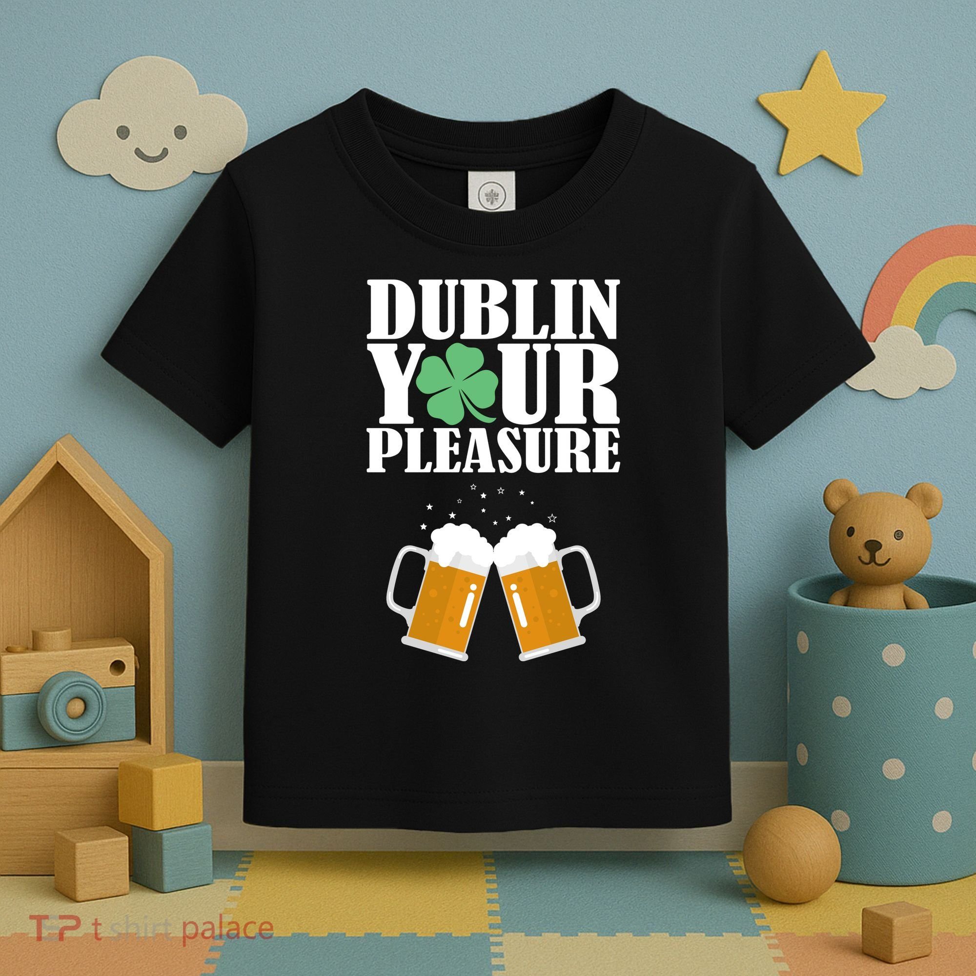 Dublin Your Pleasure Irish Beer Clover Toddler T-Shirt
