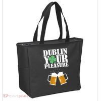 Dublin Your Pleasure Irish Beer Clover Tote Bag thumb 2