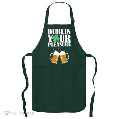 Dublin Your Pleasure Irish Beer Clover Apron
