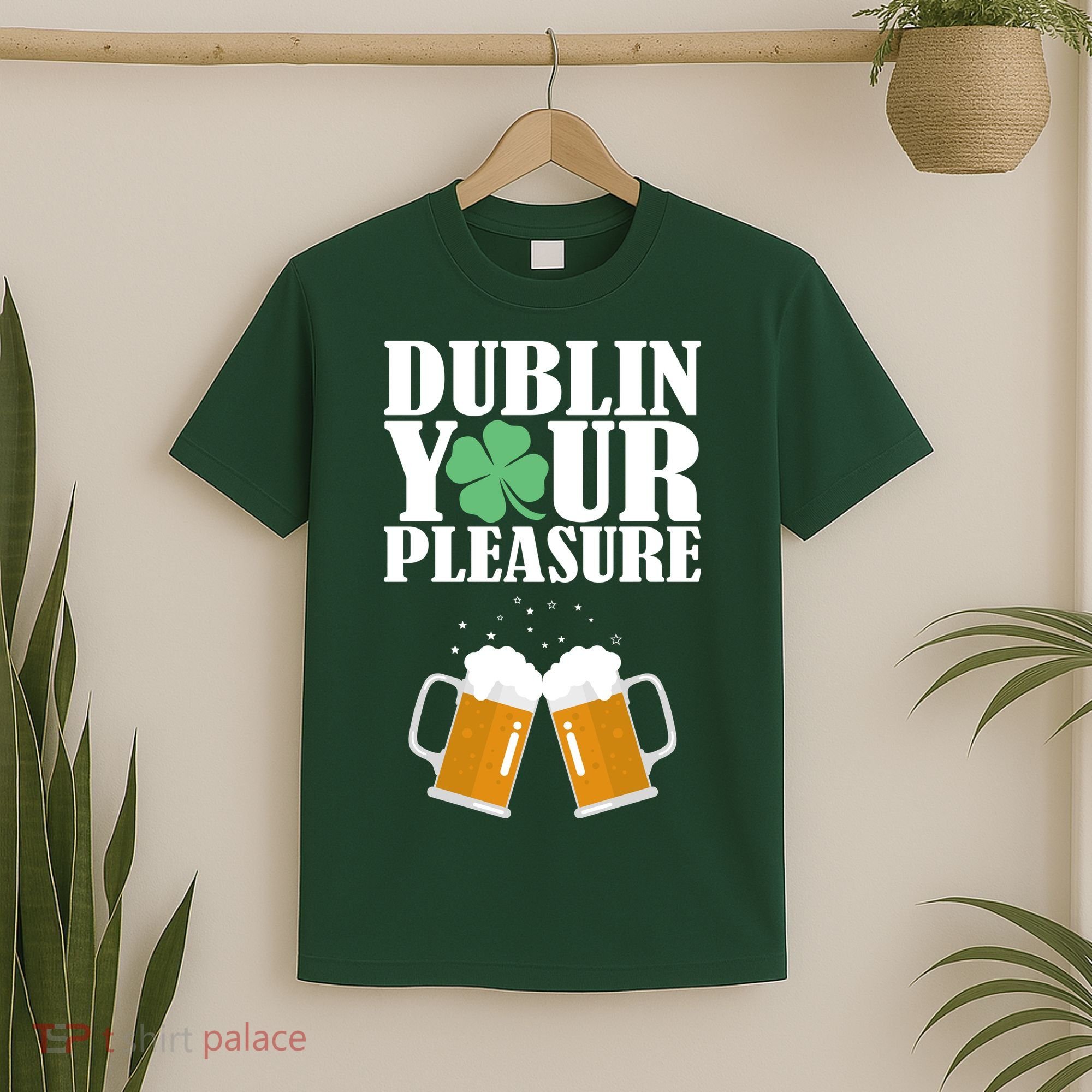 Dublin Your Pleasure Irish Beer Clover T-Shirt