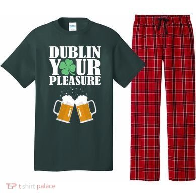 Dublin Your Pleasure Irish Beer Clover Pajama Set