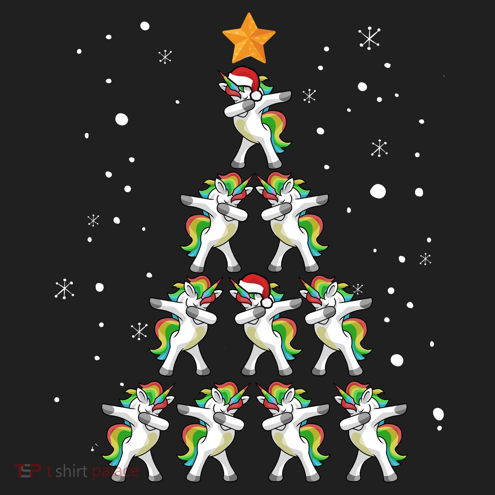 Dabbing Unicorn Christmas Gift Dab Christmas Tree Women's Sweatshirt