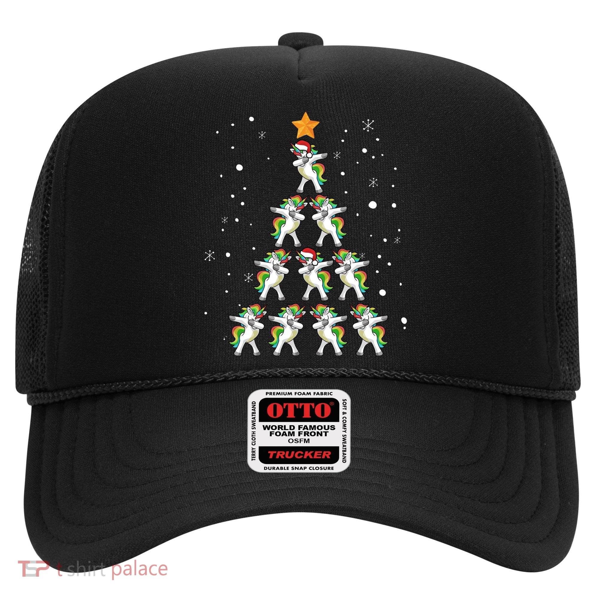 Dabbing Unicorn Christmas Gift Dab Christmas Tree Hat