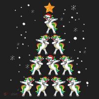 Dabbing Unicorn Christmas Gift Dab Christmas Tree Hat thumb 2