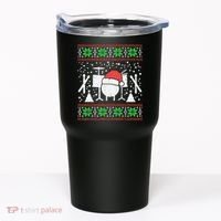 Drums Ugly Christmas Sweater Music Band Xmas Drummer Tumbler thumb 0