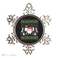 Drums Ugly Christmas Sweater Music Band Xmas Drummer Ornament thumb 0