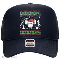 Drums Ugly Christmas Sweater Music Band Xmas Drummer Hat thumb 0