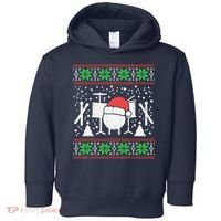 Drums Ugly Christmas Sweater Music Band Xmas Drummer Toddler Hoodie thumb 0