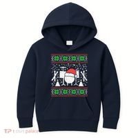 Drums Ugly Christmas Sweater Music Band Xmas Drummer Kids Hoodie thumb 0